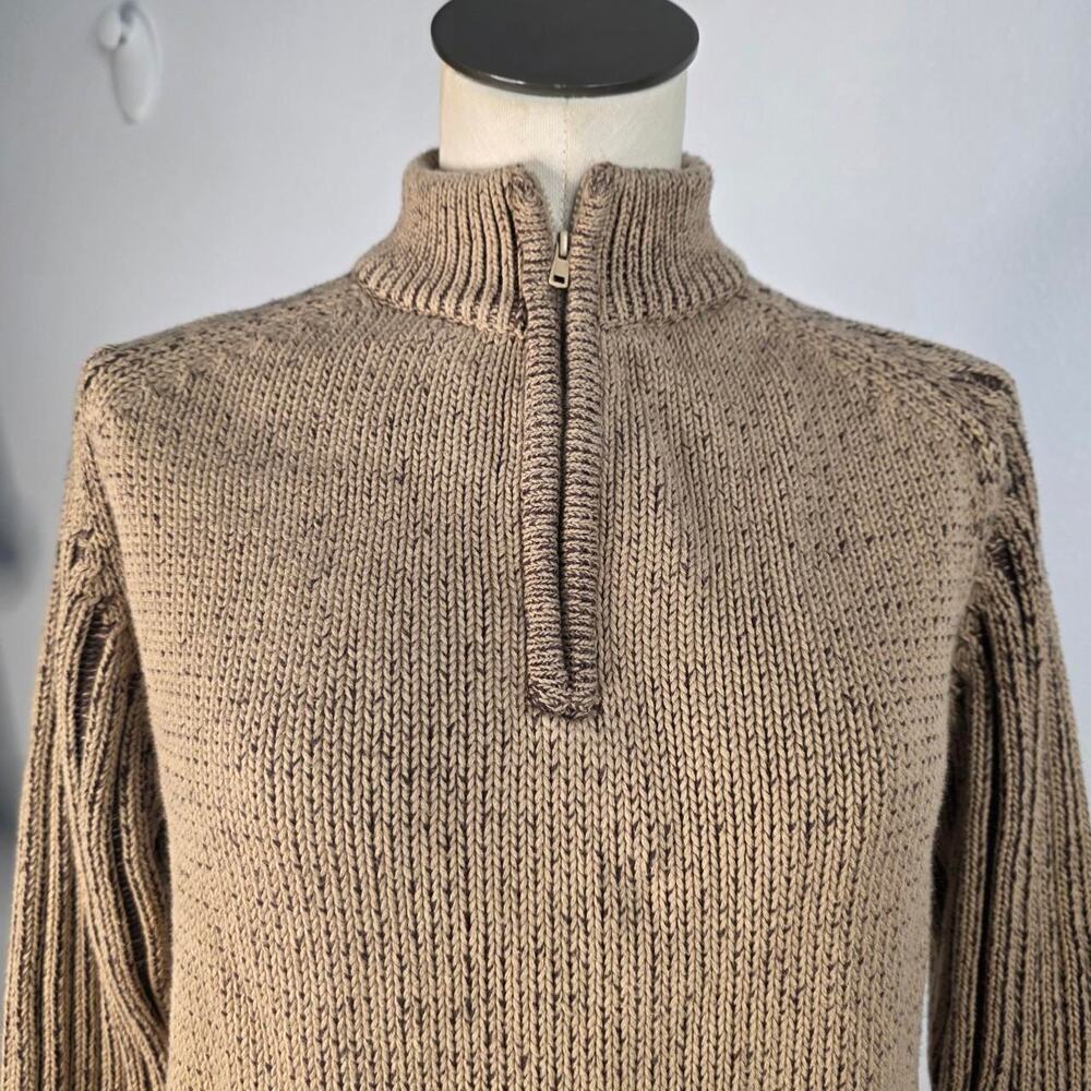 90s BKE Fisherman Sweater Quarter Zip Knit Coastal Grandpa Old Money Small